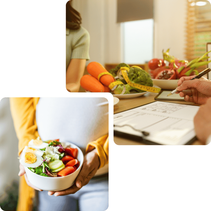 Doctor guiding patient on healthy nutrition choices