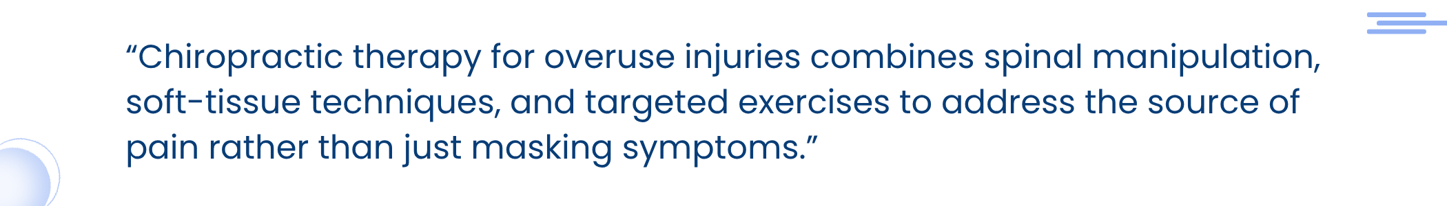 Chiropractic Adjustments for Overuse Injuries: What You Need